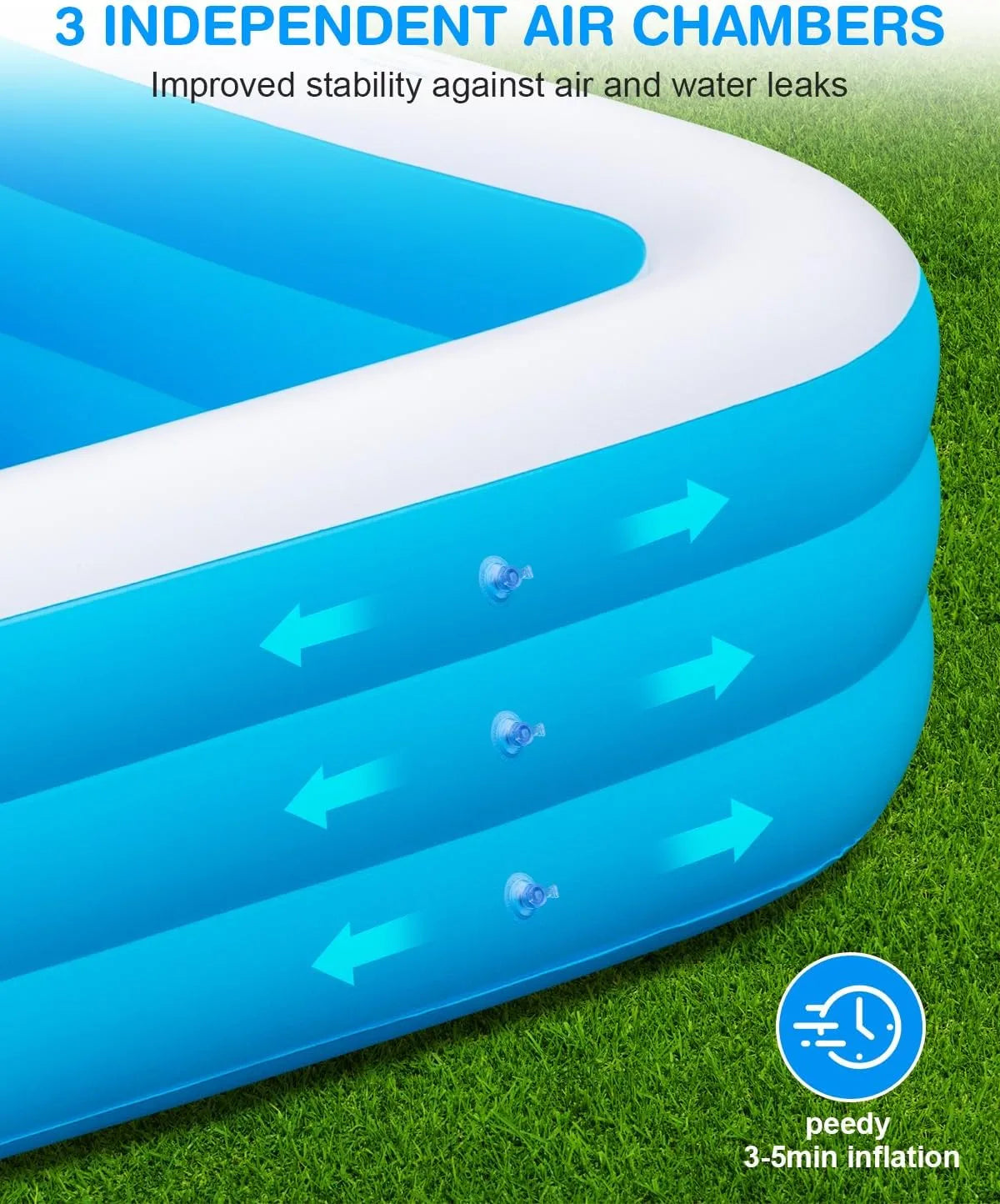 Extra Large Inflatable Pool 170*106*60 cm